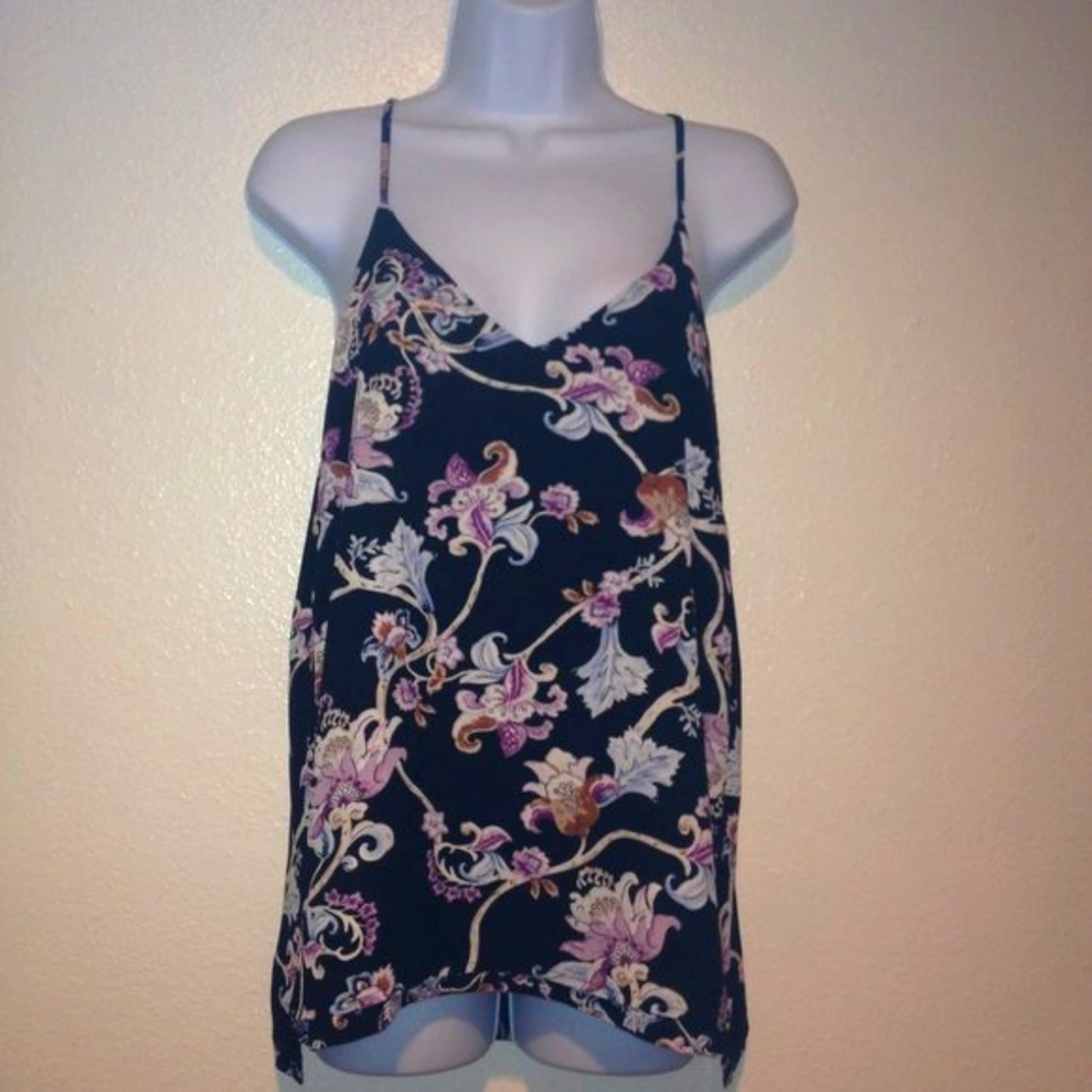 Catherine Malandrino Reversible Floral Top